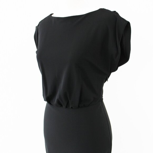 NEW & Authentic Burberry London Lace Back Blouson Classic Black Dress, Size US 2 - Picture 8 of 16